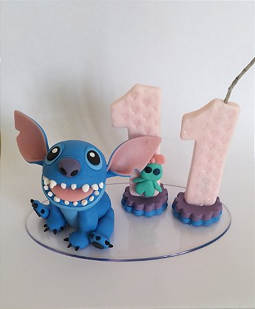 Topo de bolo com vela desenhos infantil
