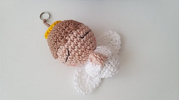 10 Lembrancinha amigurumi anjinho/a  chaveirinho
