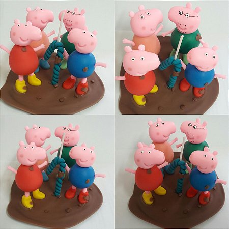 Topo de bolo infantil com 4 personagens escolha seu tema