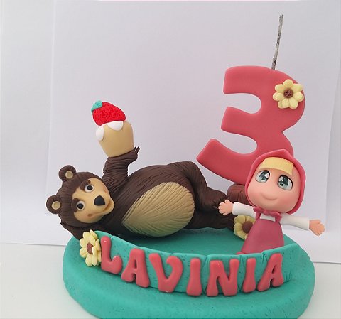 Topo de bolo o urso e a menina ou Mario Brothers