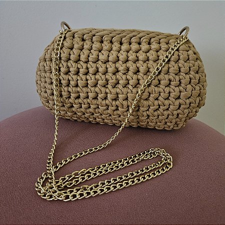 Bolsa de crochê clucth