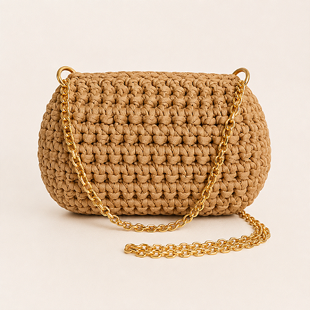 Bolsa de crochê clucth