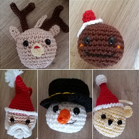 10 Lembrancinhas natalinas amigurumi