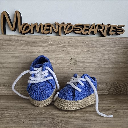 Sapatinho de crochê Para bebê tênis