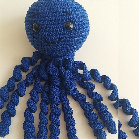 Naninha para bebê polvo amigurumi
