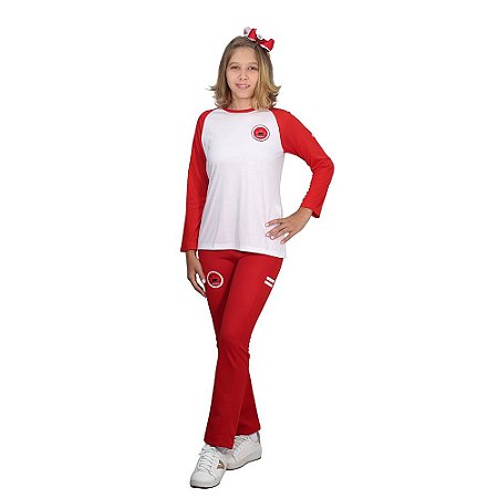 Calça Bailarina Helanca Feminina Fundamental Uniforme Maple Bear