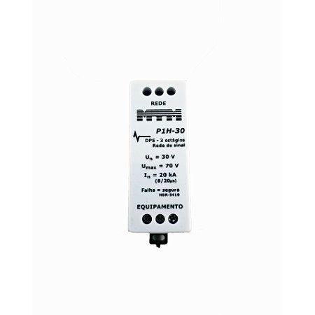 DPS, mod. prot. hibrido, 20 kA, rede de dados,2 vias,30 V