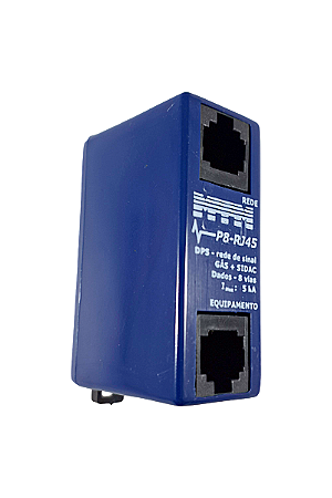 DPS hib. 3 est., sinal, 8 vias, 12 V, 5 kA- C.Tel. base tec. digital - conexao RJ-45