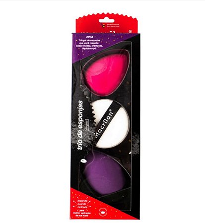 Trio de Esponjas para Maquiagem EP18 – Macrilan