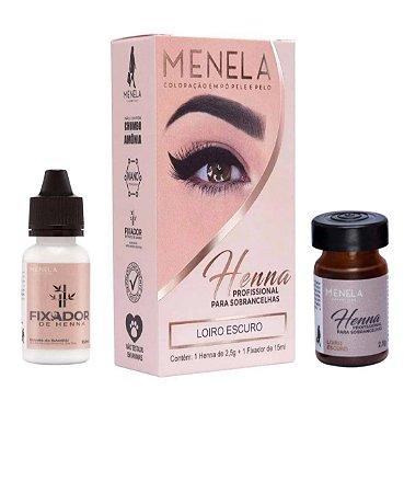 Henna MENELA + Fixador para Sobrancelha