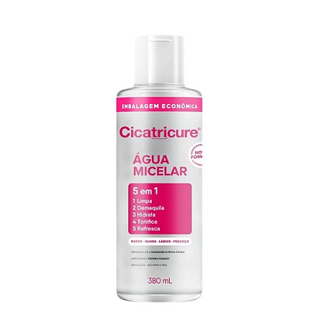 CICATRICURE ÁGUA MICELAR - DEMAQUILANTE 380ML