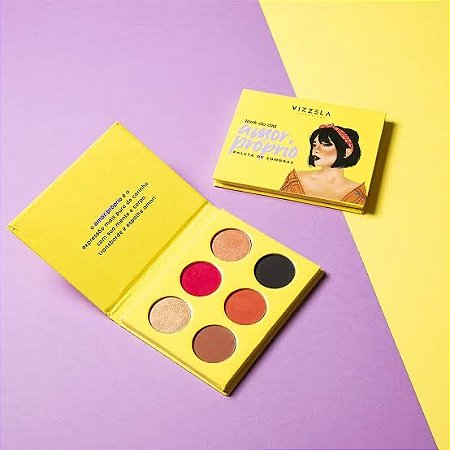 Paleta de Sombras VIZZELA Look do Dia AMOR PRÓPRIO