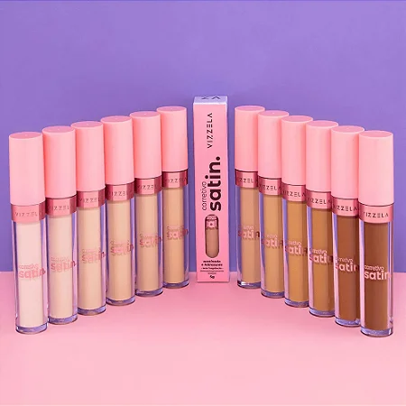 Corretivo Líquido Satin - Cores Claras - Vizzela