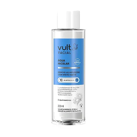 Água Micelar Facial VULT 200ml