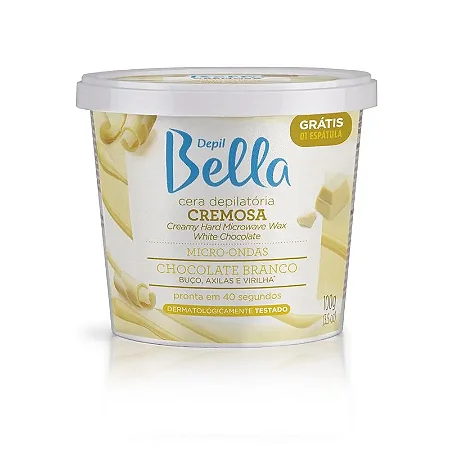 CERA DEPILATORIA DEPIL BELLA MICRO-ONDAS CHOCOLATE BRANCO 100G