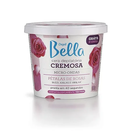 CERA DEPILATORIA DEPIL BELLA MICRO-ONDAS PETALA ROSAS 100G