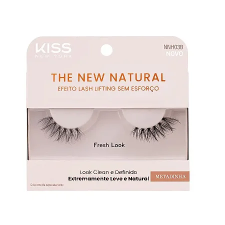 CILIOS POSTIÇOS KISS NEW YORK NATURAL METADINHA
