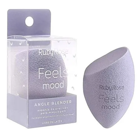 ESPONJA MAQUIAGEM RUBY ROSE FEELS MOOD ANGLE BLENDER HB502