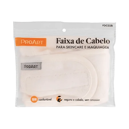 FAIXA CABELO PROART BRANCA FDC02B