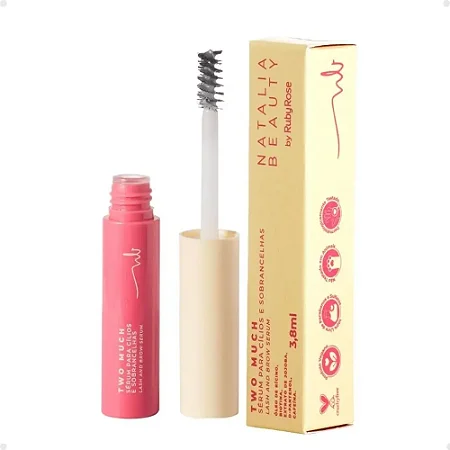 SERUM PARA CILIOS E SOBRANCELHAS TWO MUCH RUBY ROSE - BY NATALIA BEAUTY 4ML