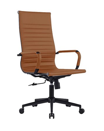Cadeira Presidente Office Black Caramelo