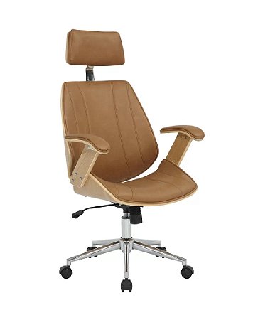 Cadeira Presidente Kopenhagen Caramelo