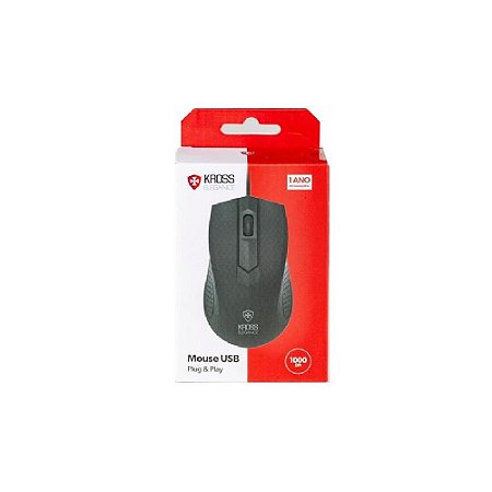 Mouse Usb Kross Elegance KE-M108 - Preto