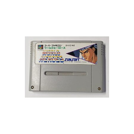 Jogo World Heroes - Usado - Super Famicom