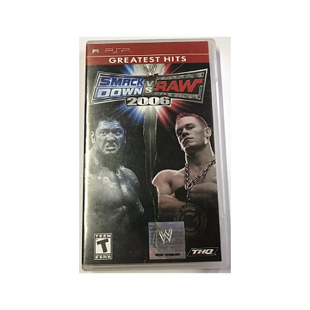Jogo WWE SmackDown! vs Raw 2006 Greatest Hits - PSP - Usado*