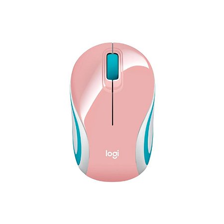 Mini Mouse Logitech sem fio M187 - Rosa