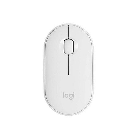 Mouse Logitech sem fio Pebble M350 Branco