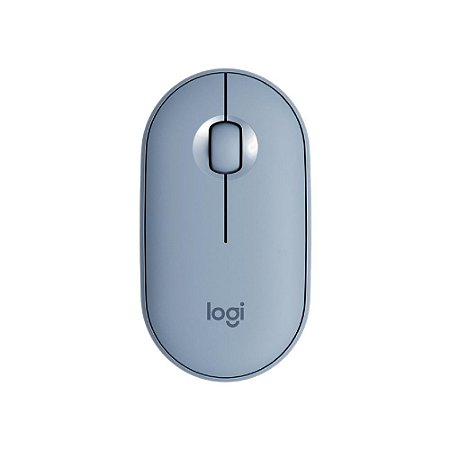 Mouse Logitech sem fio Pebble M350 Azul