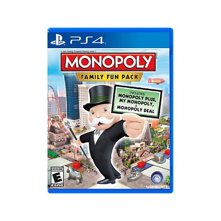 Jogo Monopoly Family Fun Pack - PS4 - Usado