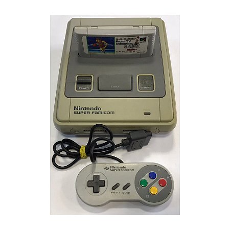 Console Nintendo Super Famicom (manchado) + Jogo From TV Animation - Nintendo - Usado