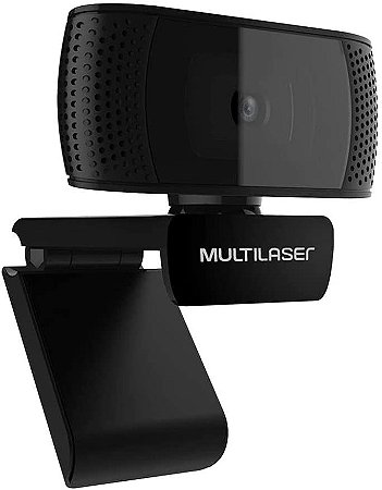 Webcam Full HD 1080P 4K Microfone USB Preto Multilaser WC050