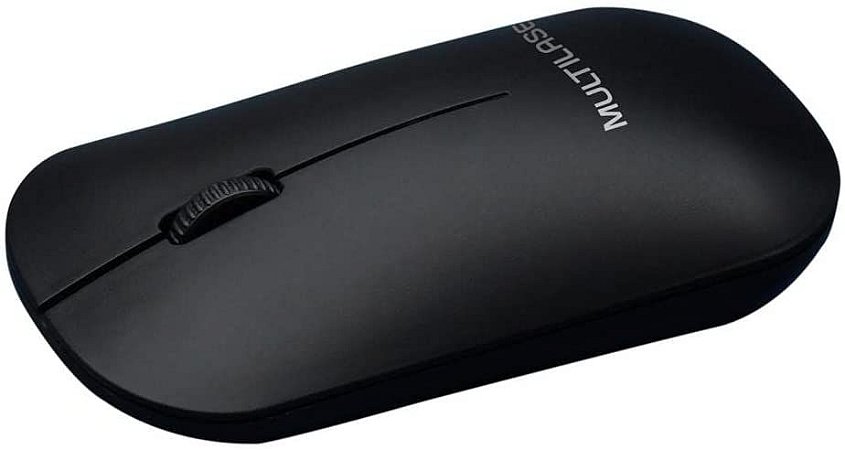 Mouse Sem Fio 2.4 GHz USB Preto Power Save Box Multilaser MO307