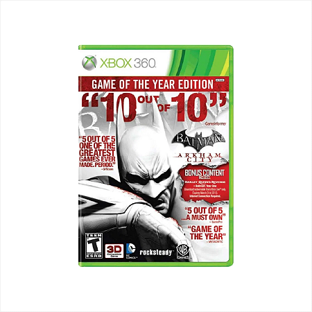 Jogo Batman Arkham City GOTY - Xbox 360 - Usado