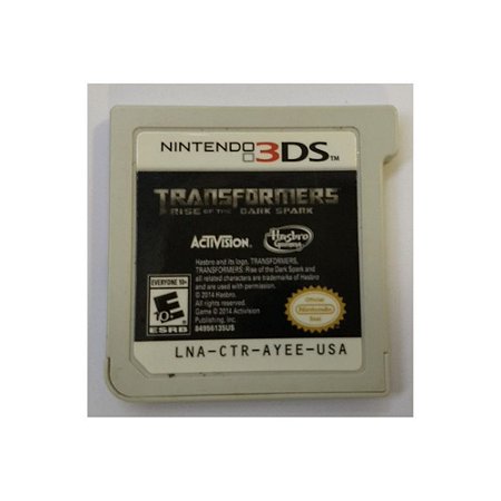 Jogo Transformers Rise Of The Dark Spark (Sem Capa) - Nintendo 3DS - Usado