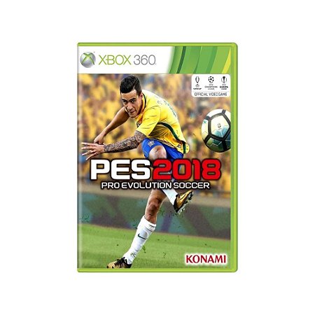 Jogo - Pro Evolution Soccer 2018 (PES 2018) - Xbox 360 - Usado