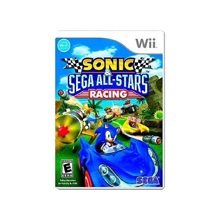 Jogo - Sonic Sega All Stars Racing - Nintendo Wii - Usado