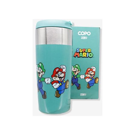 Copo Viagem Slim Mario & Luigi 300ml
