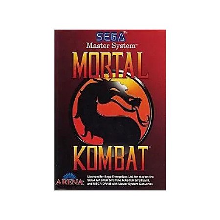Jogo Mortal Kombat - Master System - Usado*