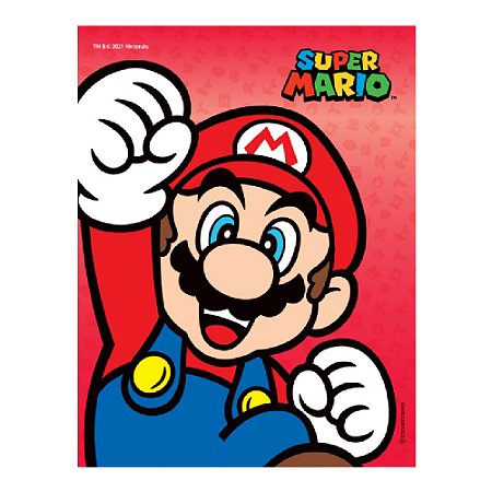 Quadro Metal Slim Super Mario