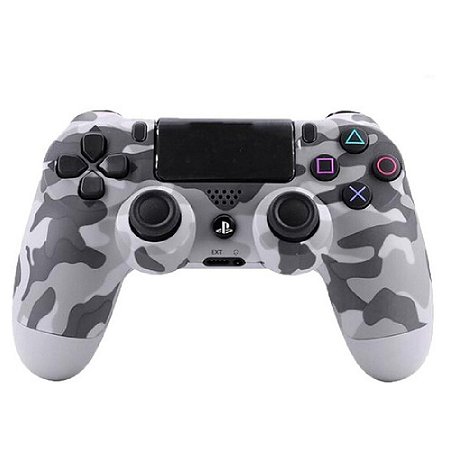 Controle Sony Dualshock 4 Camuflado Cinza - PS4 - Usado