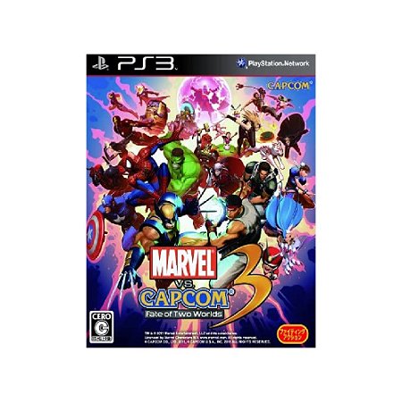 Jogo Marvel Vs Capcom 3 Fate of Two Worlds (Japonês) - PS3 - Usado