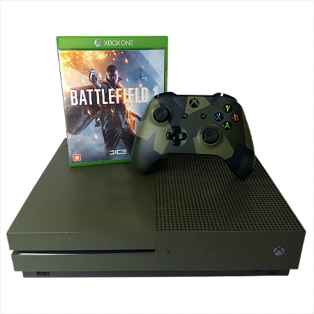 Console Xbox One S 1TB (Ed. Battlefield + Battlefield 1) - Usado
