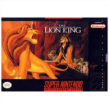 Jogo The Lion King (Original) - Super Nintendo - Usado