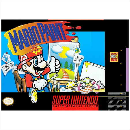 Jogo Mario Paint - Super Nintendo - Usado - SNES