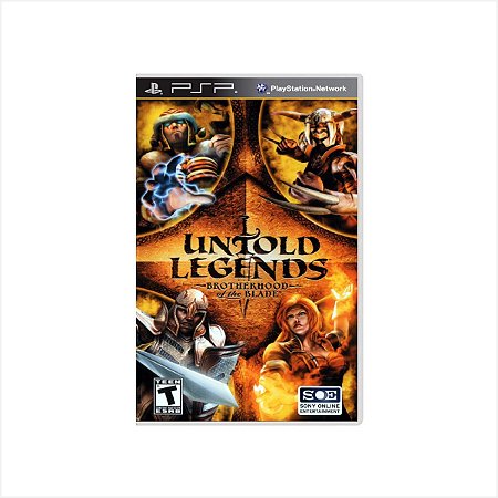 Jogo Untold Legends Brotherhood of the Blade - PSP - Usado