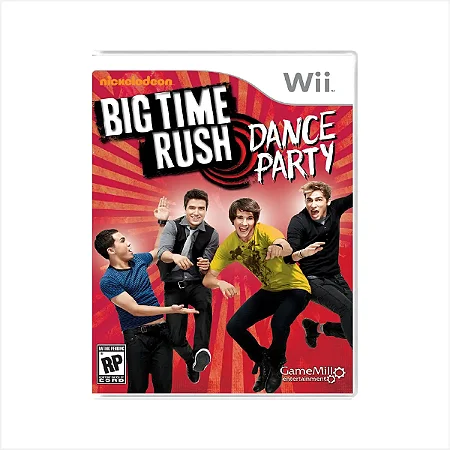 Jogo Nickelodeon Big Time Rush Dance Party - Wii - Usado